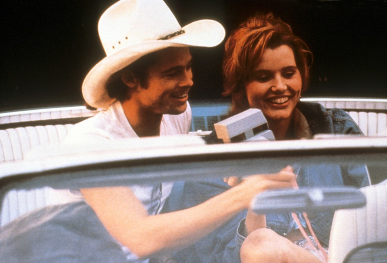 Brad Pitt și Geena Davis, în "Thelma și Louise",