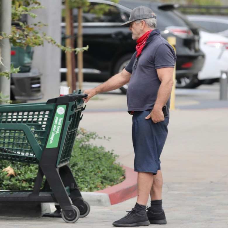 *EXCLUSIVE* Mel Gibson and his family shopping at Whole Foods in Malibu