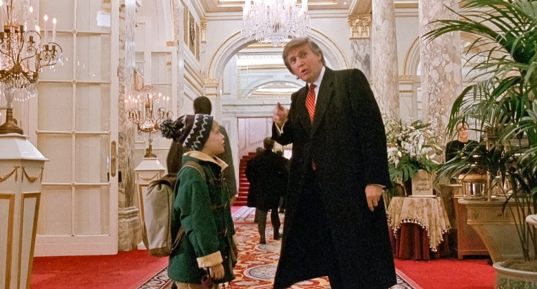Macaulay Culkin and Donald Trump