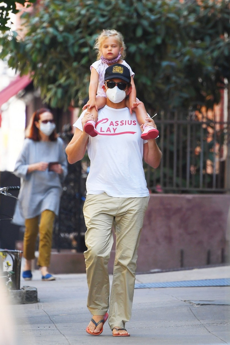 *EXCLUSIVE* Bradley Cooper takes daughter  for a walk