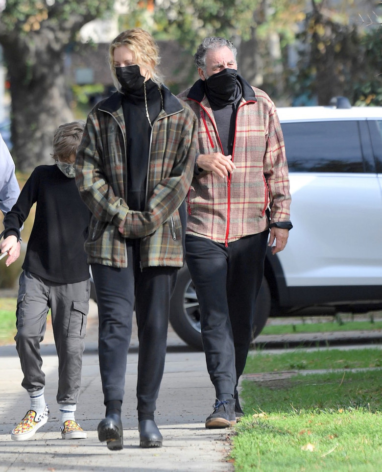 EXCLUSIVE: Seinfeld Actor Michael Richards Makes A Very Rare Public Appearance With With His Wife Beth And Son, Antonio