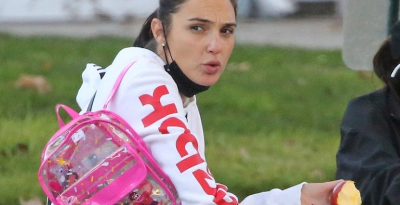 *EXCLUSIVE* Wonder mom, Gal Gadot takes her daughter rollerblading with a friend