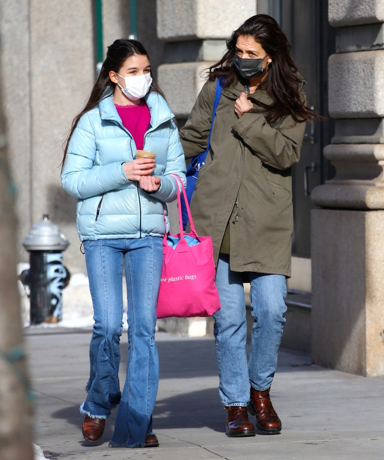 Katie Holmes and Suri Cruise out in New York