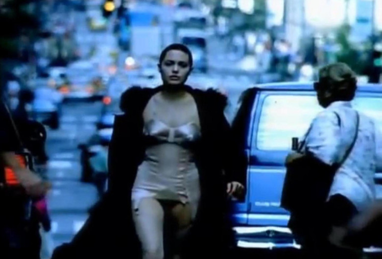 Angelina Jolie in Rolling Stones' music video 'Anybody Seen My Baby?