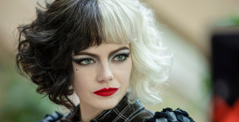 Cruella (2021) directed by Craig Gillespie and starring Emma Stone as a young Cruella de Vil from Dodie Smith's 1956 novel 'The Hundred and One Dalmatians' and Disney's much loved 1961 animated film.