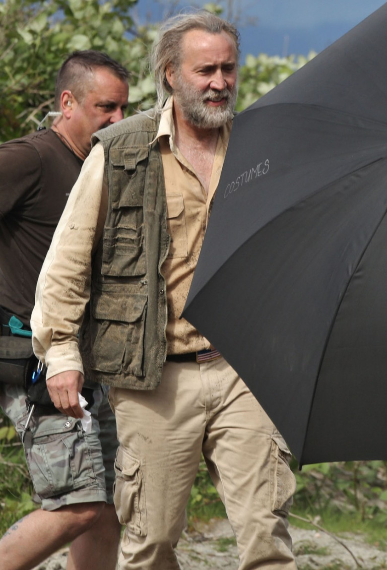 Exclusive... First Look: Nicolas Cage Filming 'Army Of One'