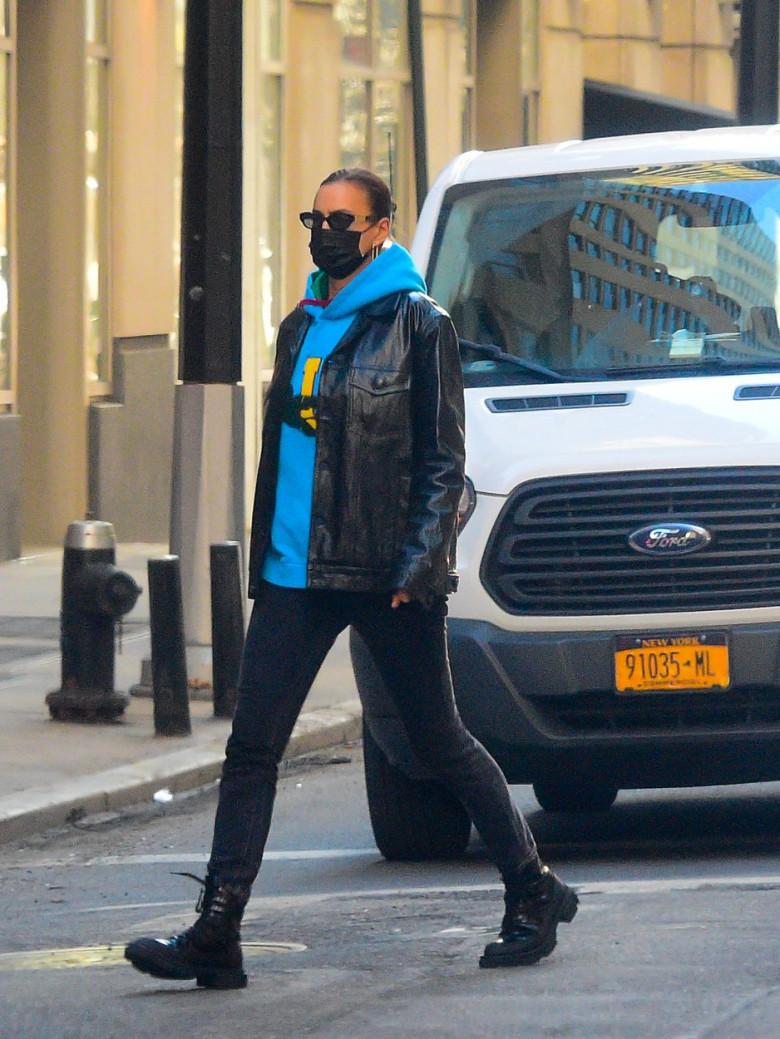EXCLUSIVE: Bradley Cooper and Irina Shayk Are Spotted Heading Out Together in New York City