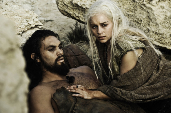 Jason Momoa and Emilia Clarke