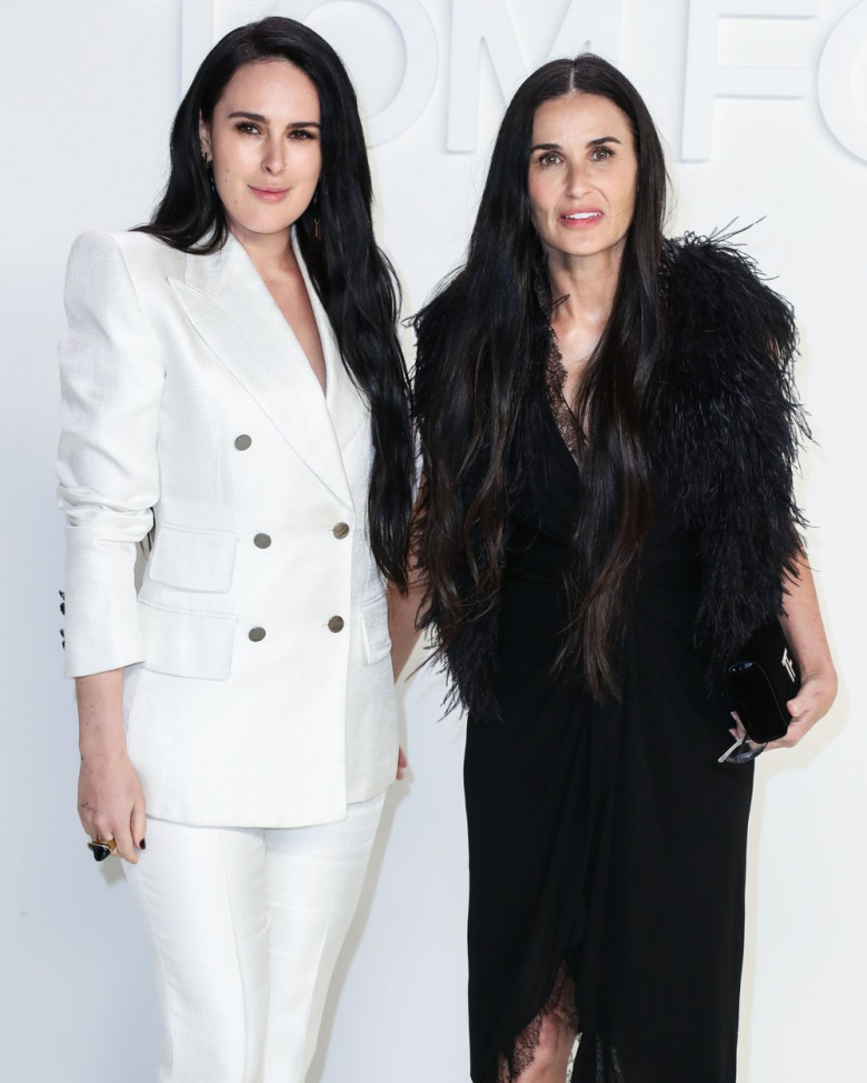 Rumer Willis and Demi Moore arrive at the Tom...