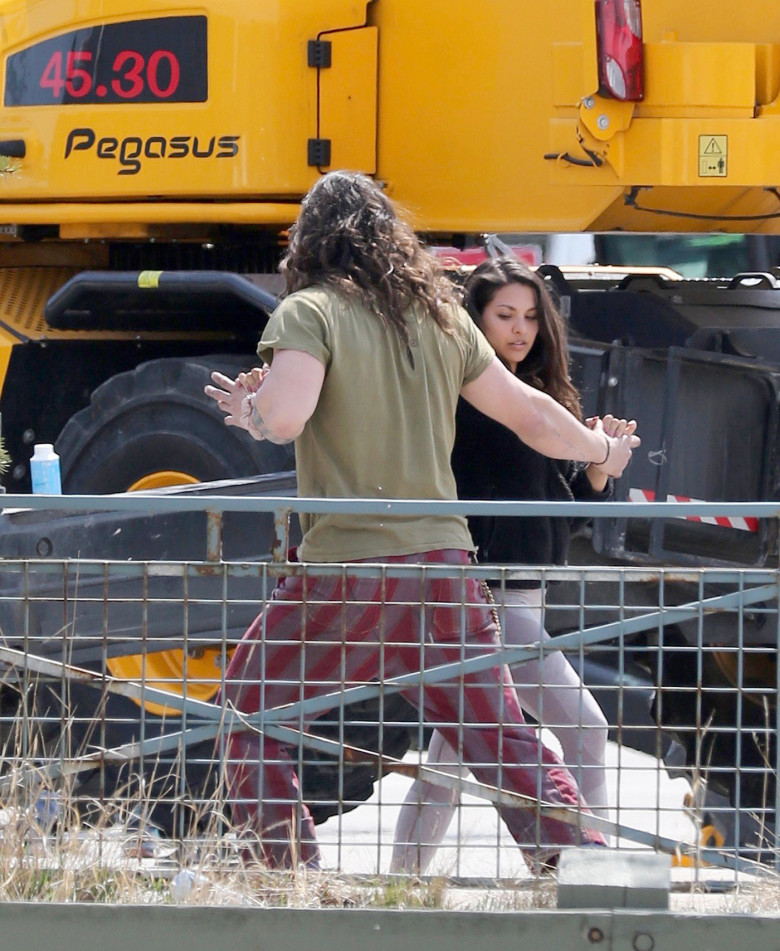 EXCLUSIVE: Jason Momoa is Pictured Practicing His Dance Moves Before  Filming a Green Screen Scene for 'Slumberland' in Toronto, Canada.