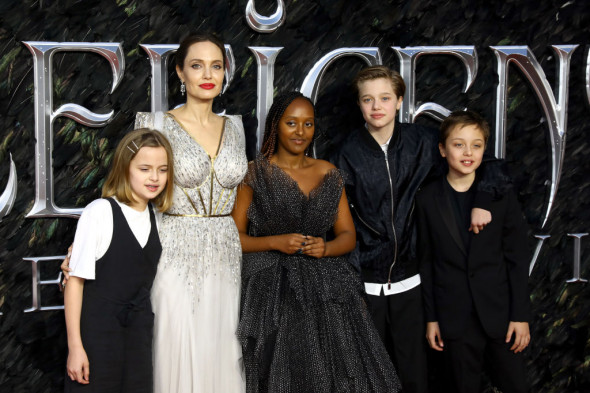 Angelina Jolie și copiii ei și ai lui Brad Pitt