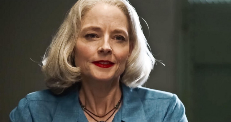 USA. Jodie Foster   in a scene from the ©STX Entertainment new film: Prisoner 760 ( The Mauritanian- original title) (2021). Plot: A detainee at the U.S military's Guantanamo Bay detention center is held without charges for over a decade and seeks help f