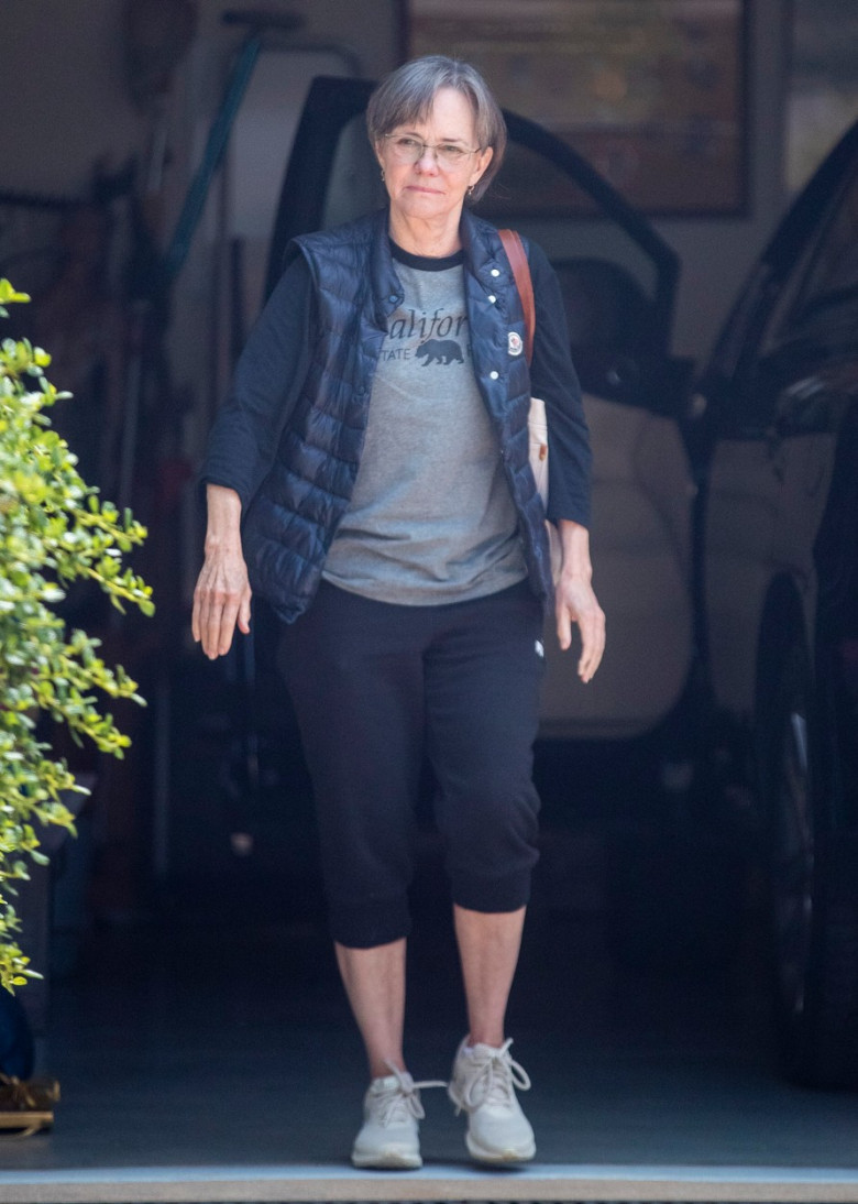 EXCLUSIVE: Sally Field Goes Naturally Grey In RARE Public Outing As She Approaches Her 75th Birthday.