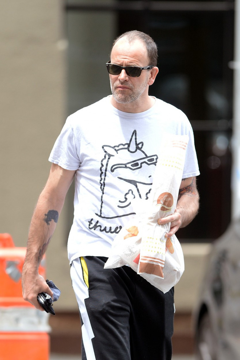 EXCLUSIVE: Jonny Lee Miller Spotted Days After Angelina Jolie Visited Him At His Brooklyn Apartment