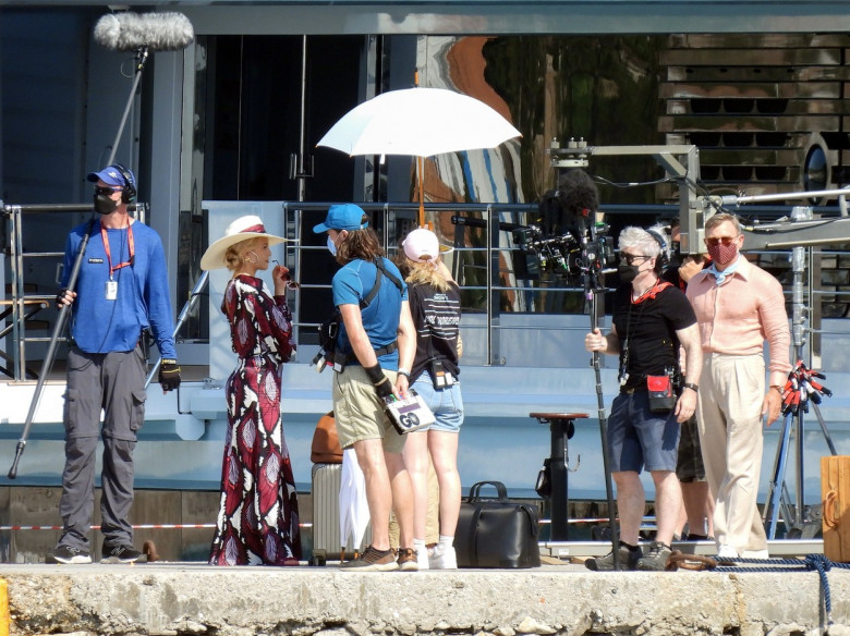 EXCLUSIVE: Daniel Craig And Kate Hudson Seen On The Set For Knives Out 2 At Spetses In Greece