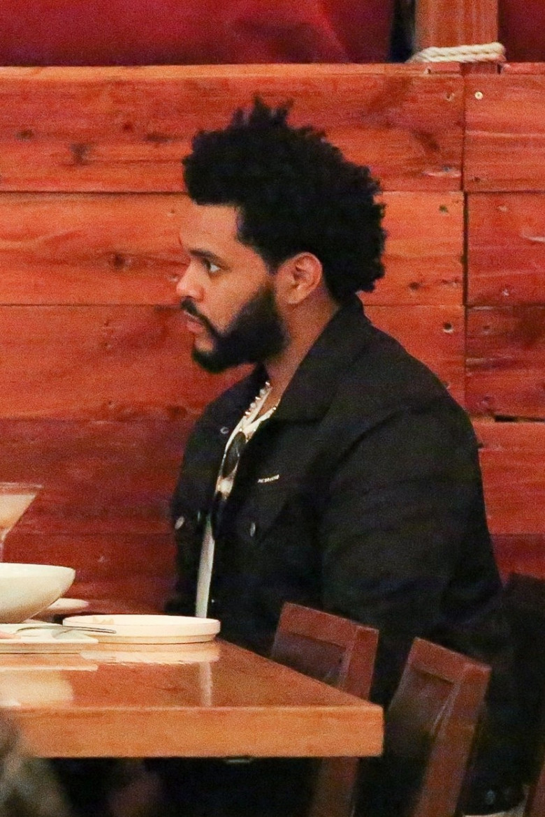 *EXCLUSIVE* The Weeknd grabs dinner with a friend at Matsuhisa