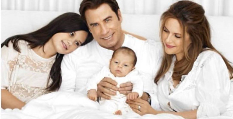 John Travolta, Kelly Preston si cei doi copii