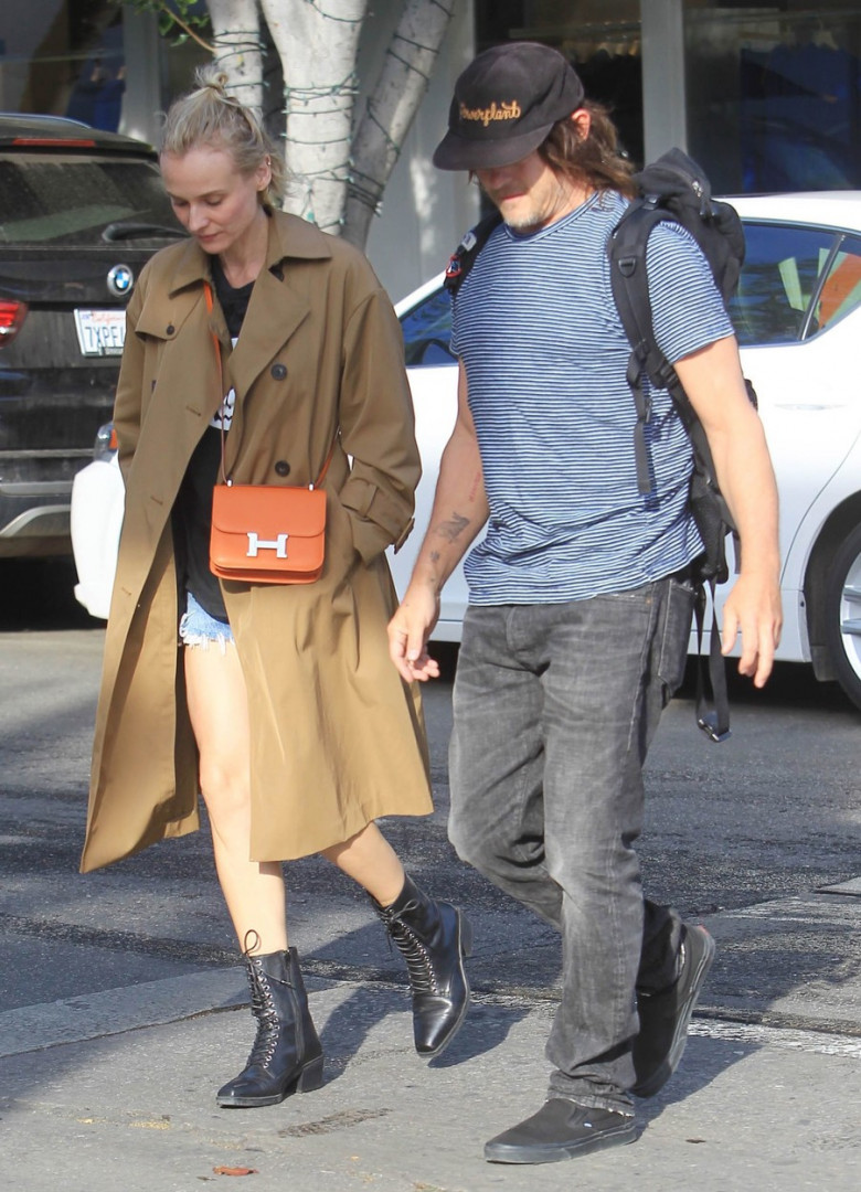 Diane Kruger and Norman Reedus out and about, Los Angeles, USA - 24 Feb 2020