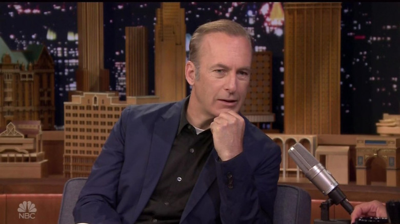 Better Call Saul's Bob Odenkirk shows off his backside as he appears on The Tonight Show