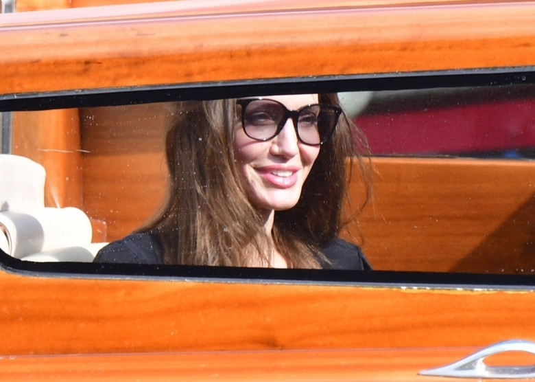 The American Hollywood Actress Angelina Jolie looked chic and stylish as she arrived on holiday out in Venice.