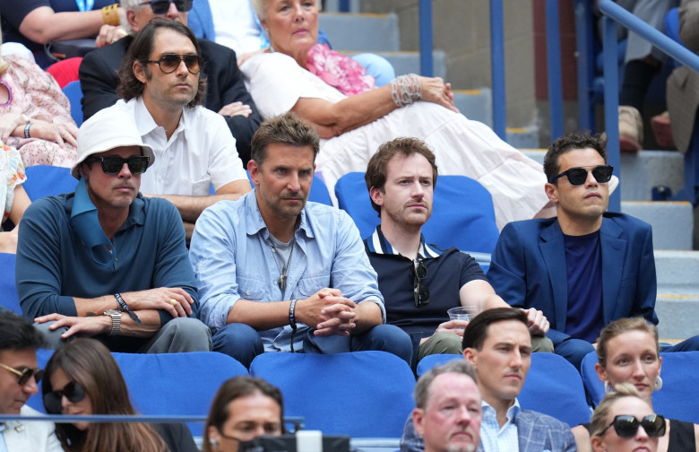 Brad Pitt și Bradley Cooper, la finala US Open 2021