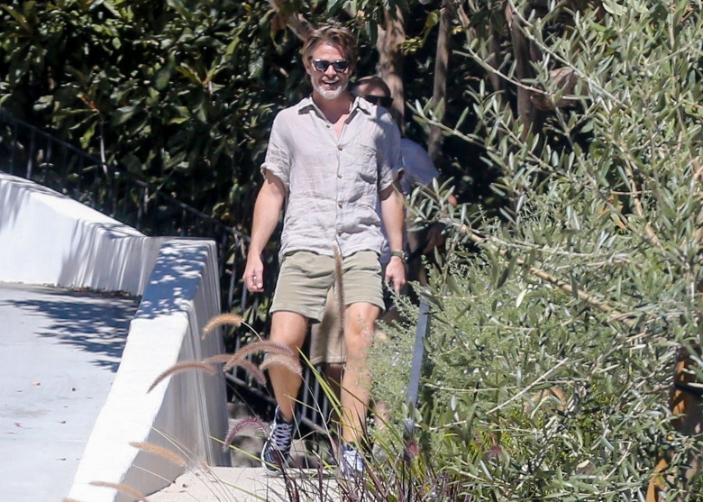 *EXCLUSIVE* Chris Pine steps out for lunch with a friend in LA