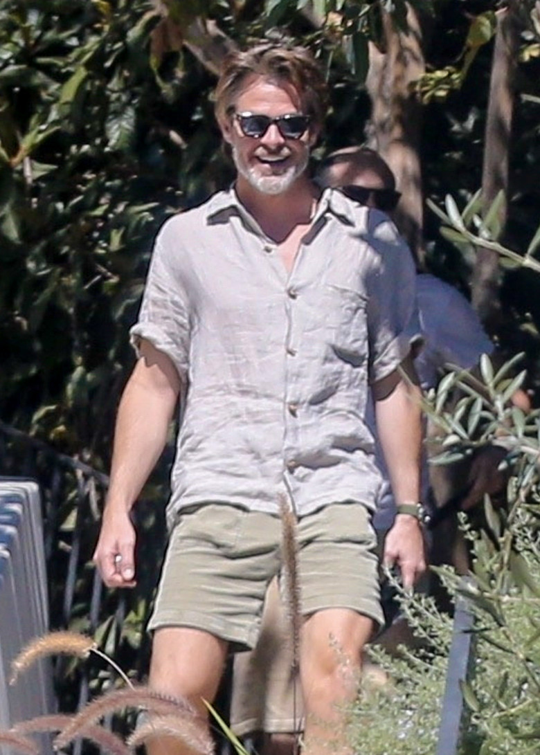 *EXCLUSIVE* Chris Pine steps out for lunch with a friend in LA