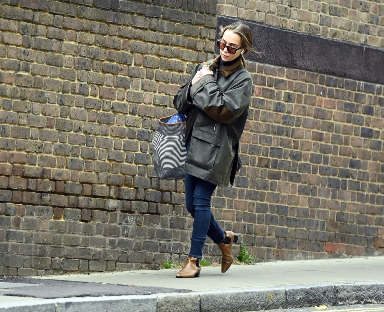 *EXCLUSIVE* The British Actress Emilia Clarke spotted out and about shopping in East London