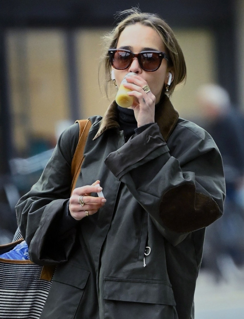 *EXCLUSIVE* The British Actress Emilia Clarke spotted out and about shopping in East London