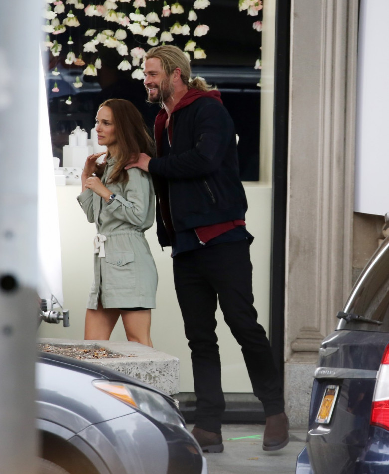 Chris Hemsworth and Natalie Portman Are Spotted on The Set of Thor Love and Thunder in Los Angeles