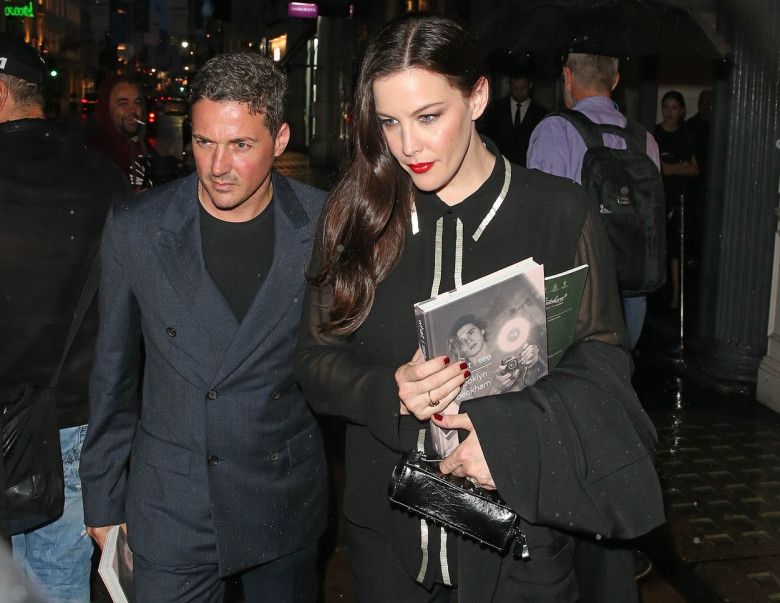 Guests leaving Brooklyn Beckham's book launch in London