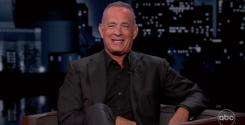 Tom Hanks revealed he turned down a seat on Jeff Bezos' Blue Origin’s rocket and paid an emotional tribute to his Bosom Buddies co-star Peter Scolari on Jimmy Kimmel Live!