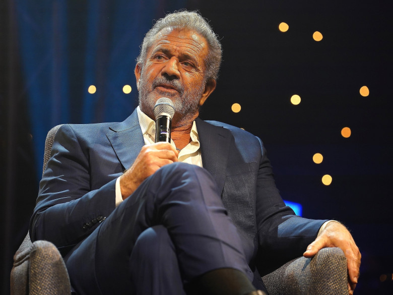 *EXCLUSIVE* *STRICTLY NOT AVAILABLE FOR DAILY MAIL ONLINE USAGE* Mel Gibson breaks Exclusive Filming News at London Event