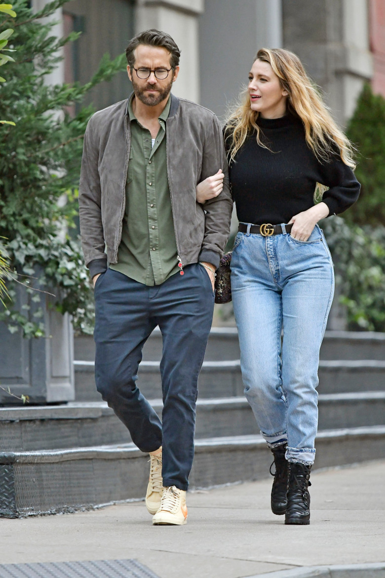 Blake Lively and Ryan Reynolds seen on a romantic walk in New York City