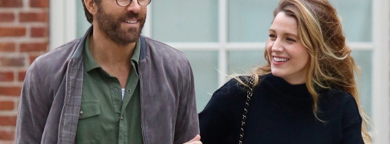 *EXCLUSIVE* Blake Lively and Ryan Reynolds look blissful during a romantic stroll in NYC!