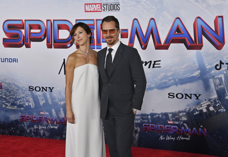 Benedict Cumberbatch and Sophie Hunter Attend the "Spider-Man: No Way Home" Premiere in Los Angeles