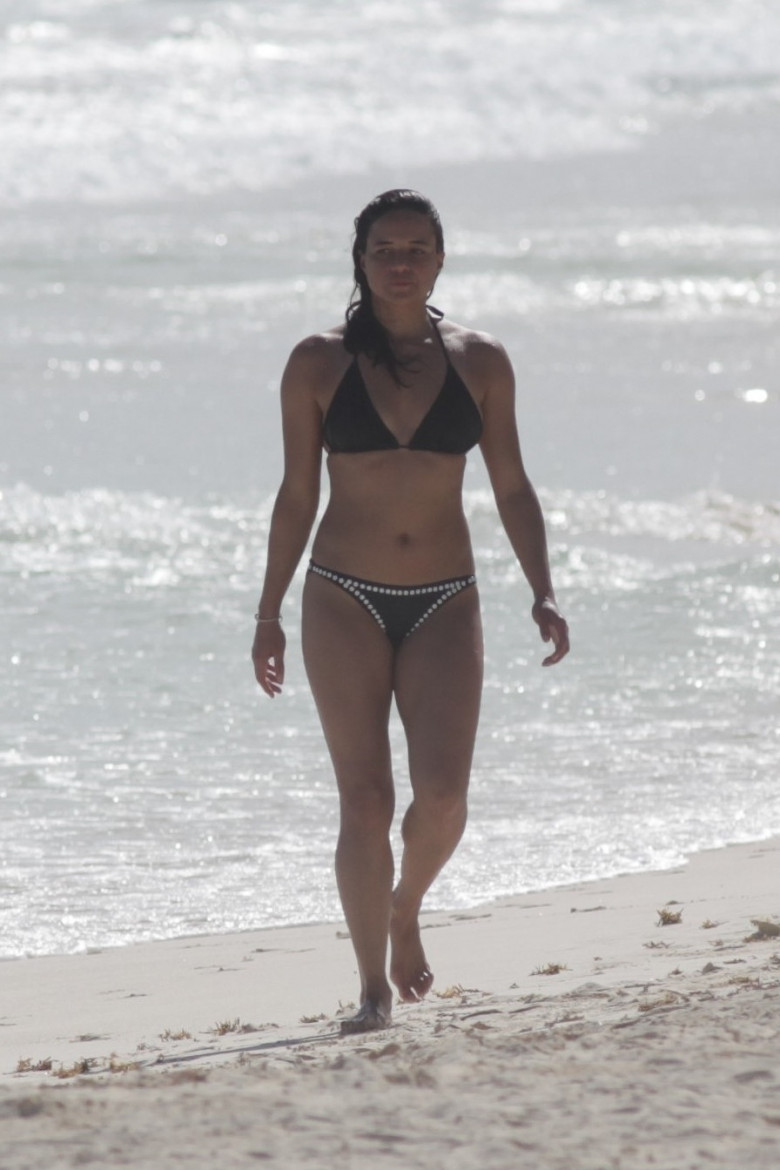 *EXCLUSIVE* Michelle Rodriguez spends her holiday season soaking up the sun on the sandy shores of Tulum!