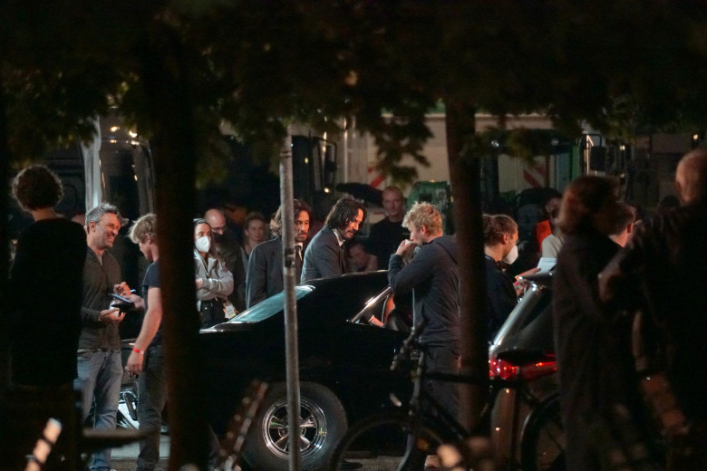 EXCLUSIVE: Exclusive - Keanu Reeves Shoots John Wick 4 In The Heart Of Berlin, Gendarmenmarkt