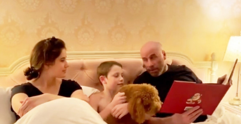 John Travolta, moment emoționant alături de copiii lui/ Instagram