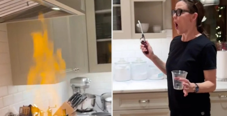 Jennifer Garner, la un pas de a-și incendia bucătăria