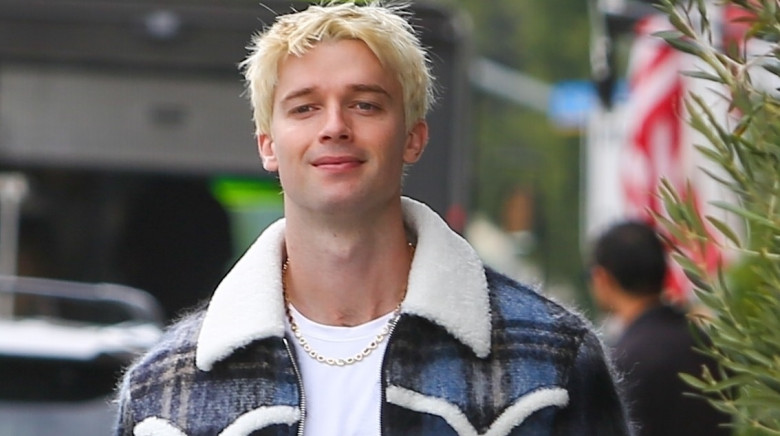 *EXCLUSIVE* Patrick Schwarzenegger happily showcases his new blonde look while out in Brentwood!