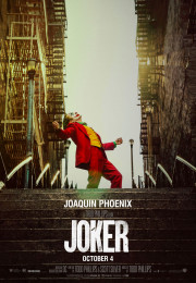 Joker (2019) directed by Todd Phillips and starring Joaquin Phoenix, Zazie Beetz and Robert De Niro. Spin off film about a comedian who goes mad and turns into a psychopath.