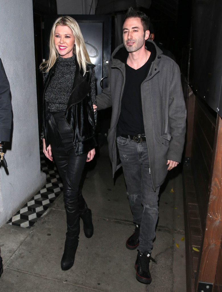 Tara Reid and her boyfriend were seen leaving dinner at Craigs Restaurant in West Hollywood, CA