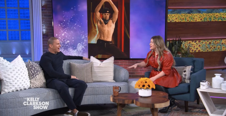 Channing Tatum says achieving his ripped physique for Magic Mike is 'hard' and 'not natural' as he appears on The Kelly Clarkson Show