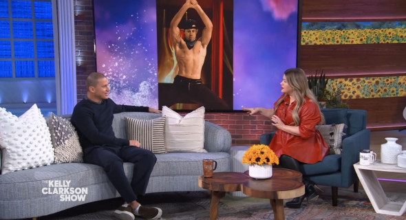 Channing Tatum says achieving his ripped physique for Magic Mike is 'hard' and 'not natural' as he appears on The Kelly Clarkson Show