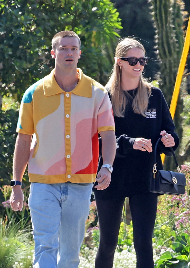*EXCLUSIVE* Patrick Schwarzenegger debuts his new buzz-cut after father Arnold cut his hair saving him $50!