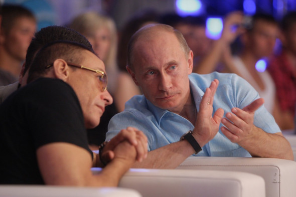 Vladimir Putin și Jean-Claude Van Damme