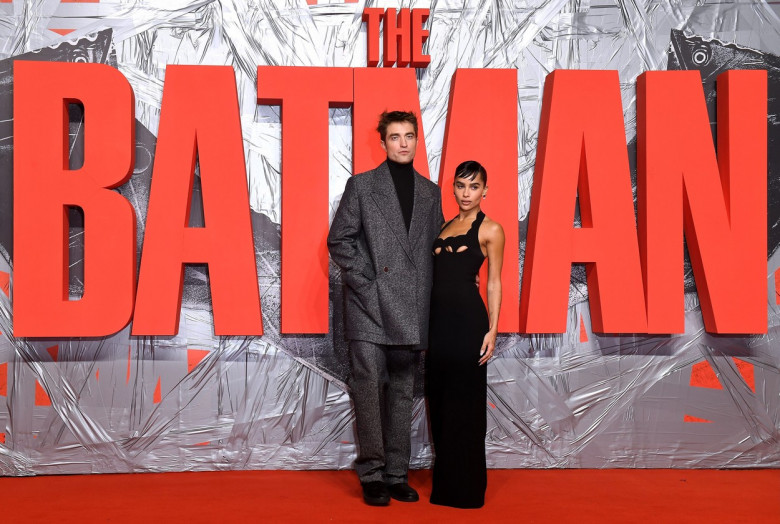 Robert Pattinson și Zoe Kravitz la premiera filmului Batman/ Profimedia