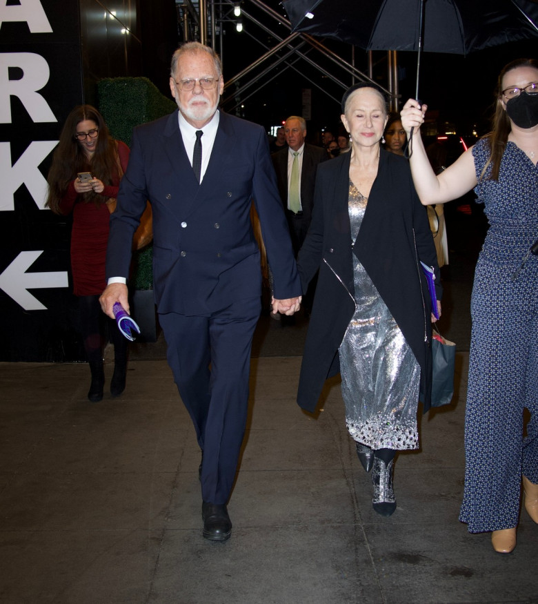 Helen Mirren leaving the paint the town 2022 gala in New York City