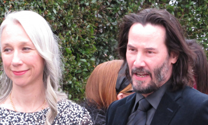 Here are the new unearthed photos of Keanu Reeves smiling and beaming as he stares lovingly at artist Alexandra Grant
